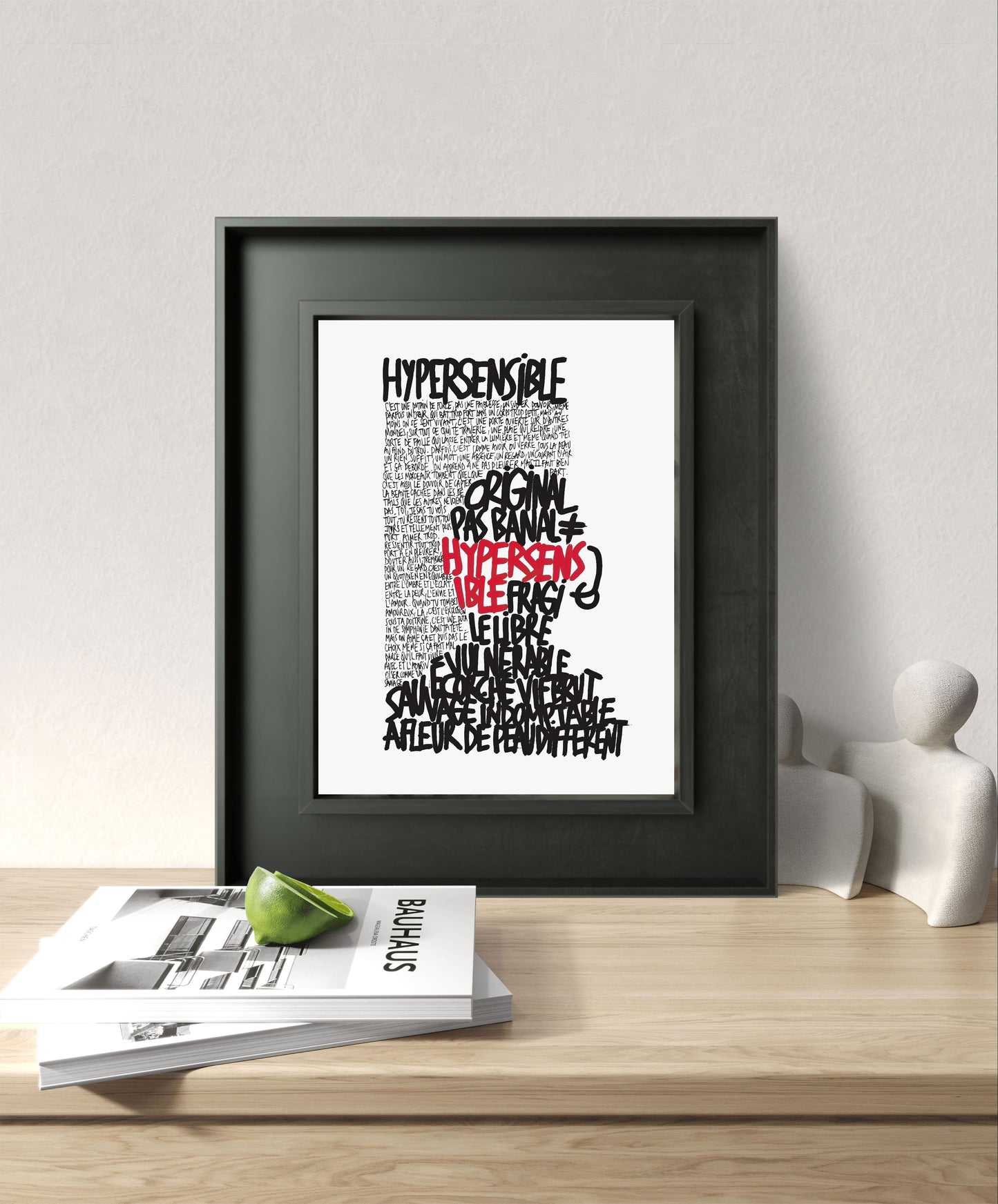 Affiche reproduction "Hypersensible" 50 exemplaires numérotés et signés 30x40