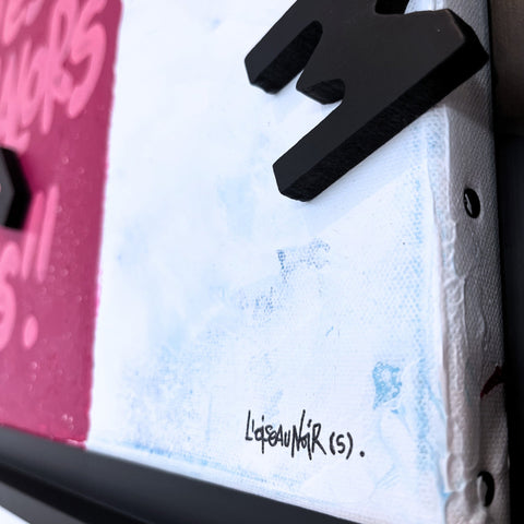 Œuvres originales de L'oiseau noir Grands formats