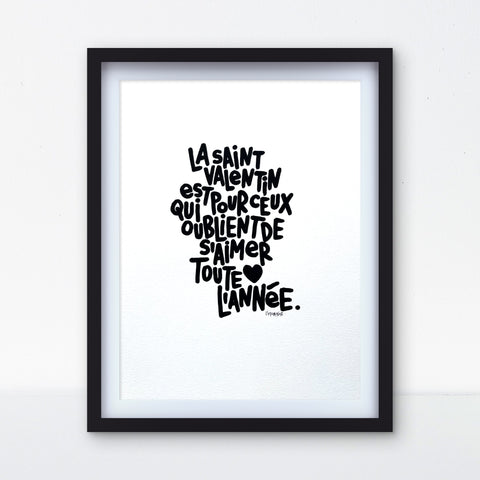 Toute l'année I Œuvre originale encadrée de L’oiseau noir 30x42