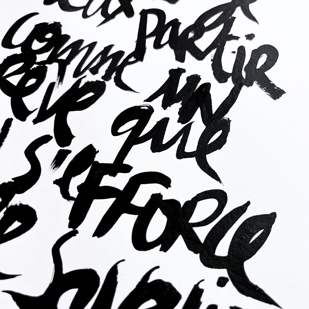 Cadre original "Parfois je veux partir"