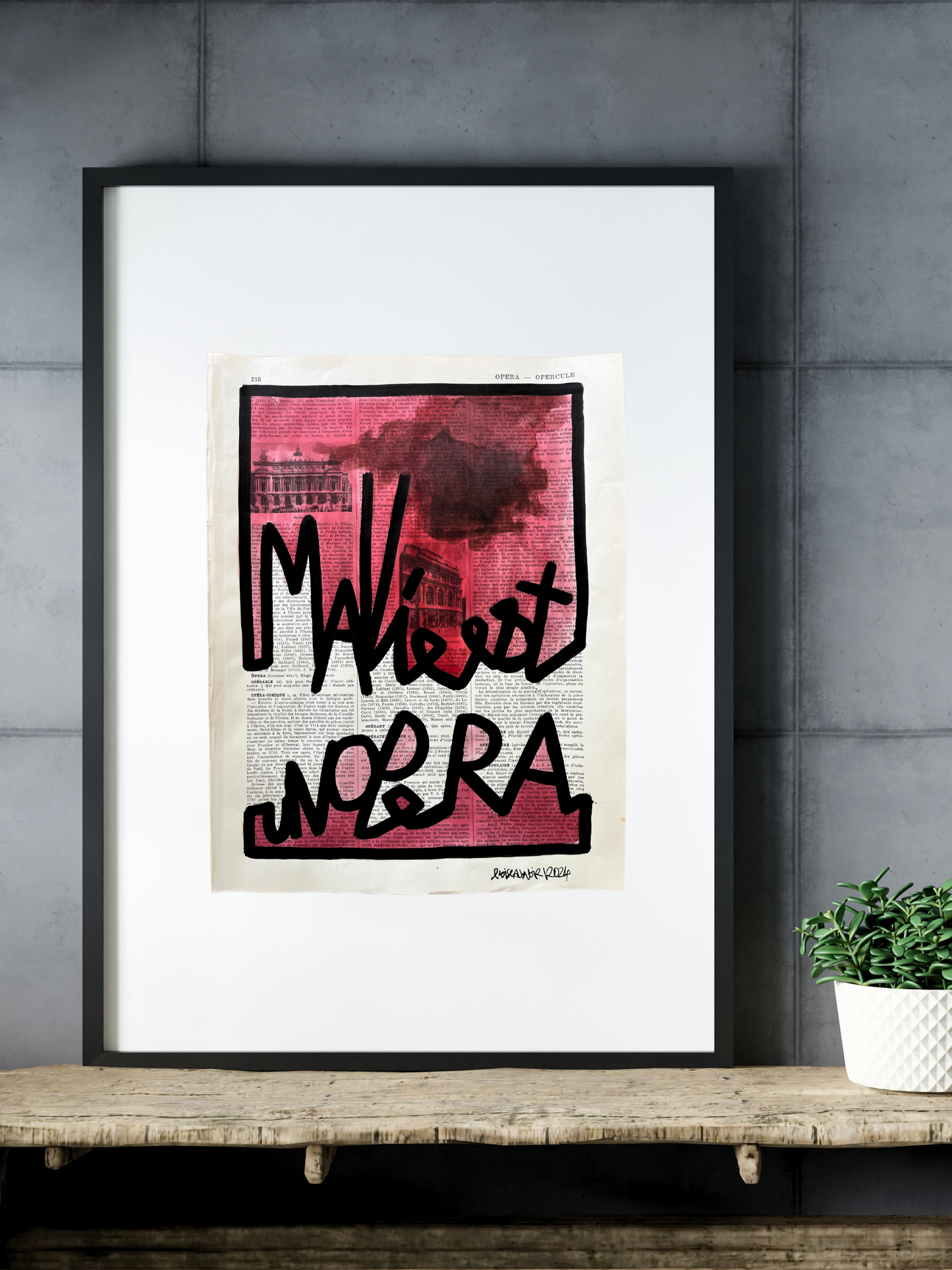 Original Poster / Frame "My Life is an Opera"
