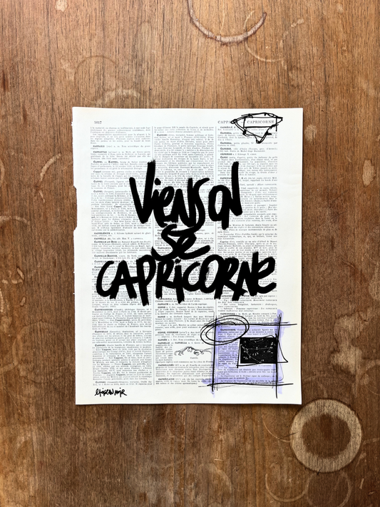 Affiche originale / Cadre "Viens on se capricorne"
