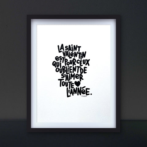 Toute l'année I Œuvre originale encadrée de L’oiseau noir 30x42