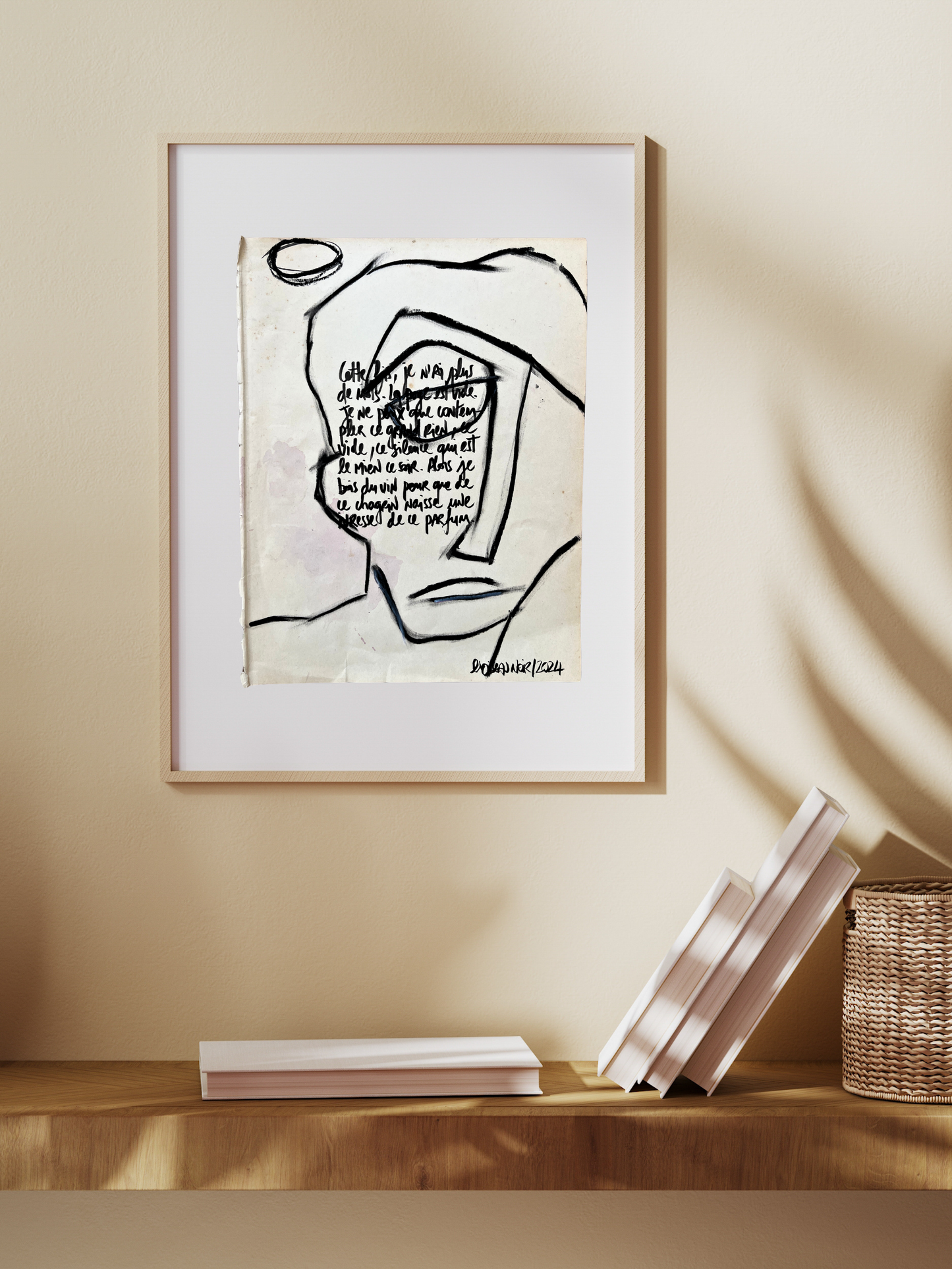Original prose poster / Frame "This great nothing"