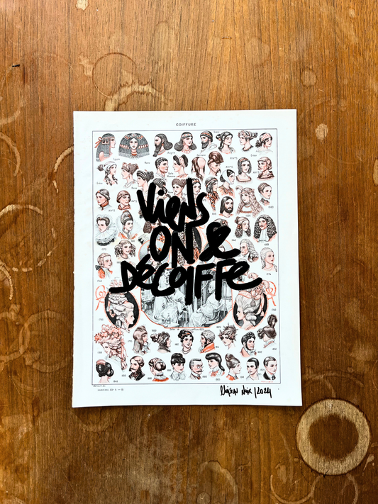 Affiche originale / Cadre "Viens on se décoiffe"
