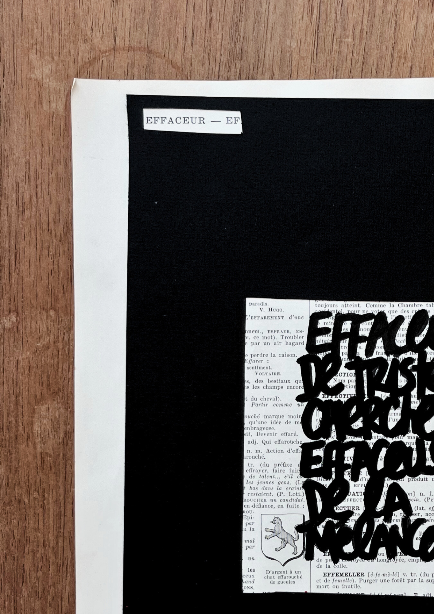 Affiche originale / Cadre "Effaceur cherche effaceuse"
