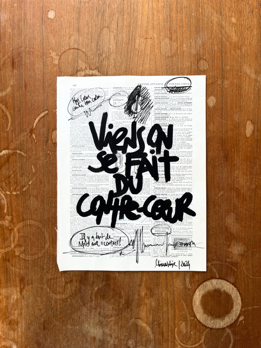 Affiche originale / Cadre "Viens on se fait du contre-cœur"