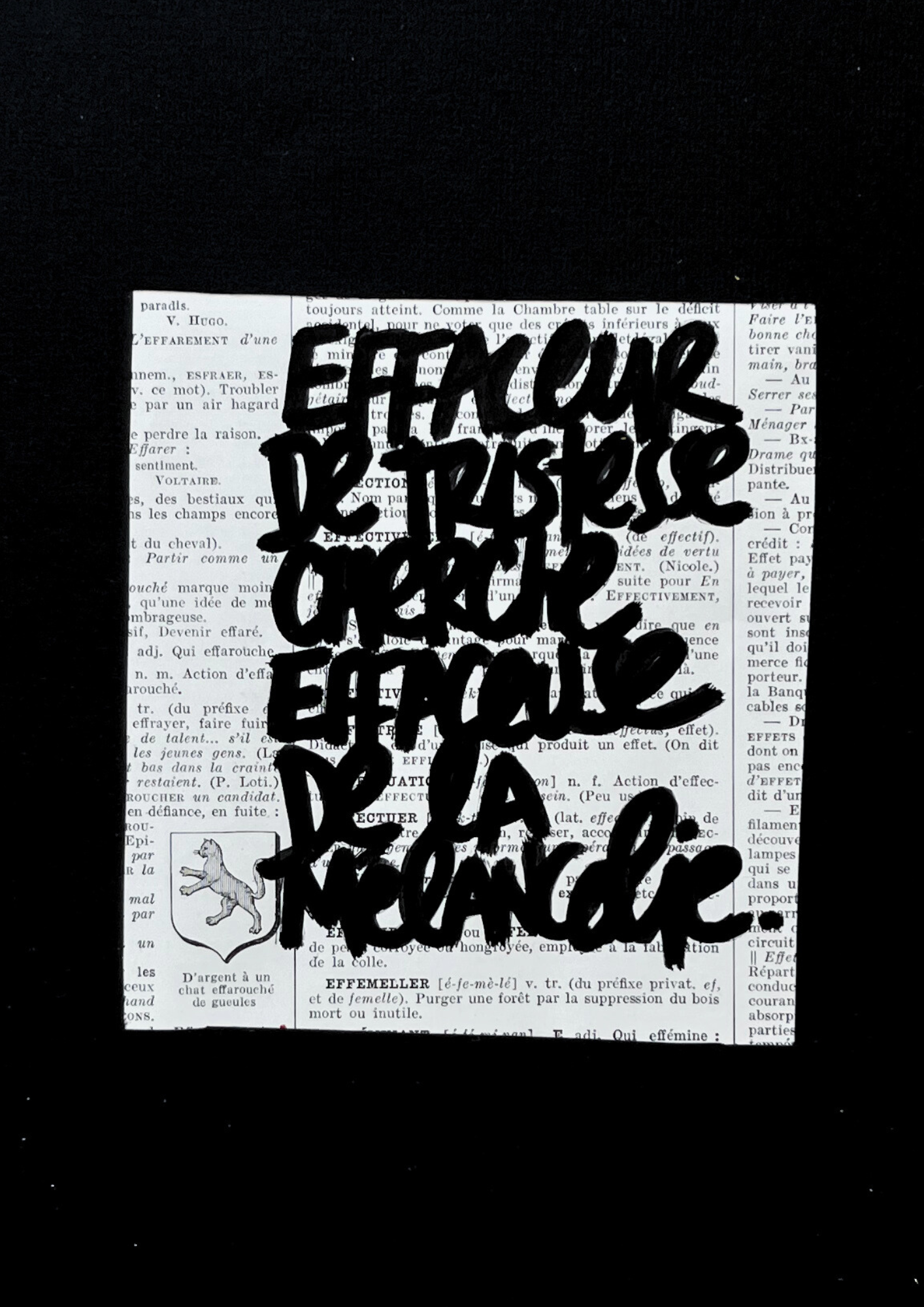 Affiche originale / Cadre "Effaceur cherche effaceuse"