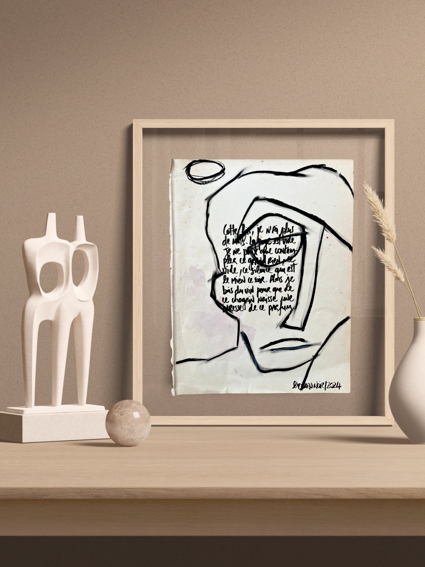 Original prose poster / Frame "This great nothing"