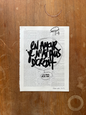 Original poster / Frame "In love I have no more credit"