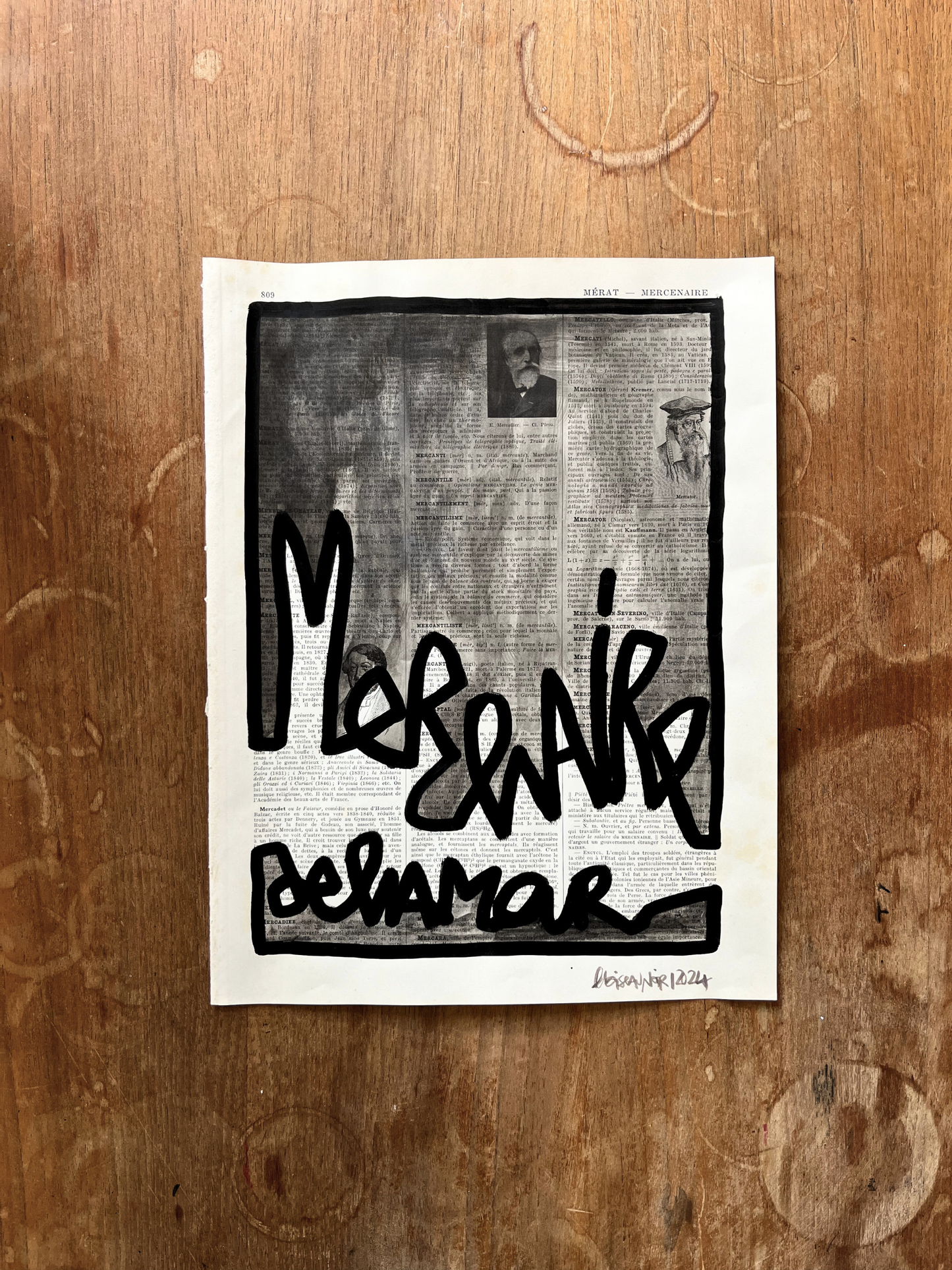 Affiche originale / Cadre "Mercenaire de l'amour"