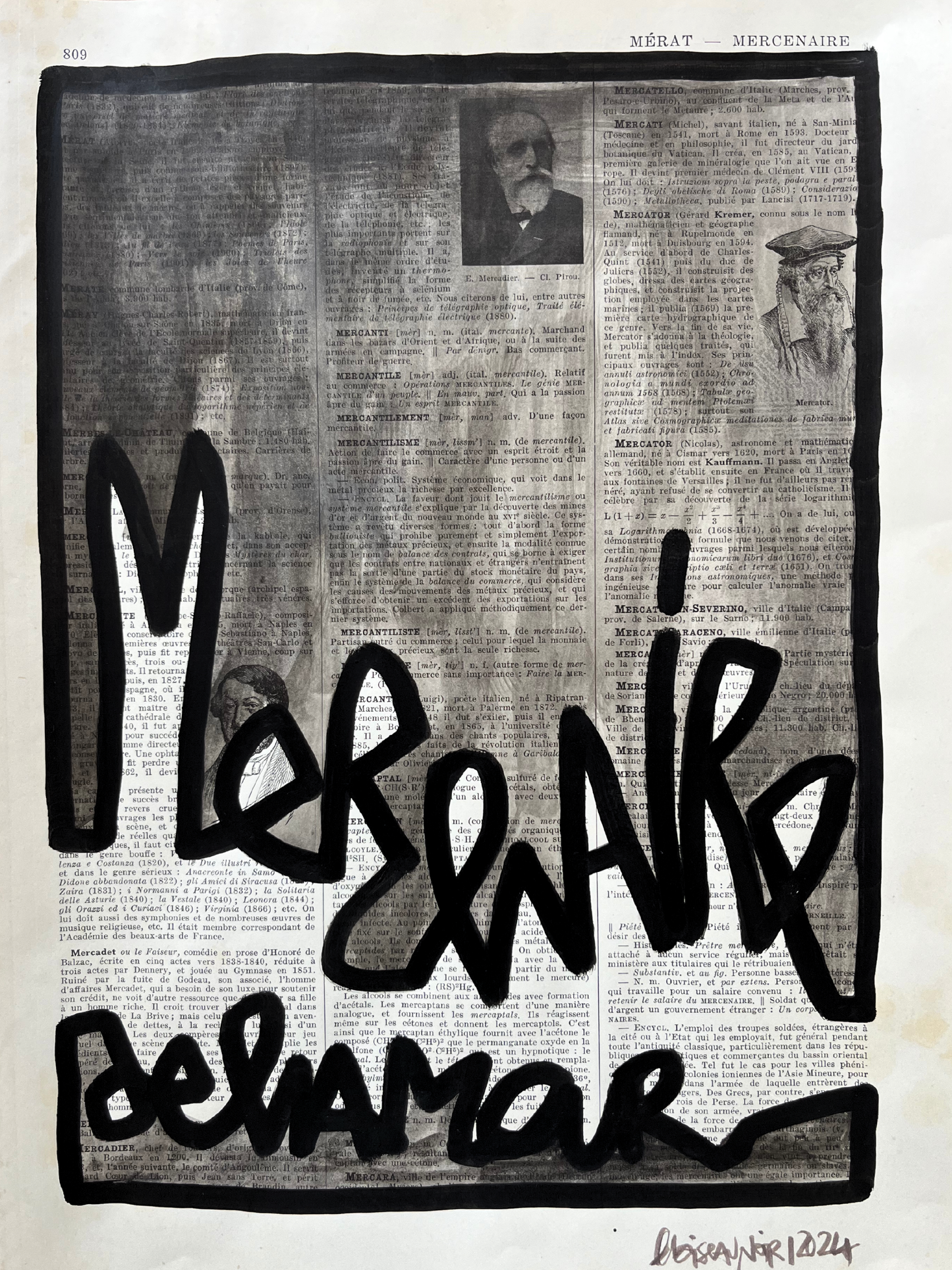 Affiche originale / Cadre "Mercenaire de l'amour"