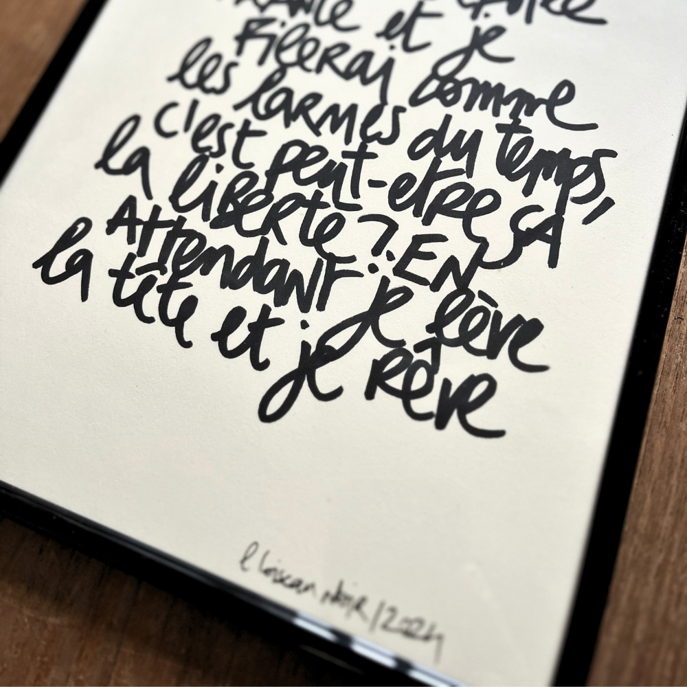 Cadre original "Tu sais une nuit viendra"