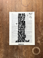 Affiche originale en prose / Cadre "Un café et on s'arrache"