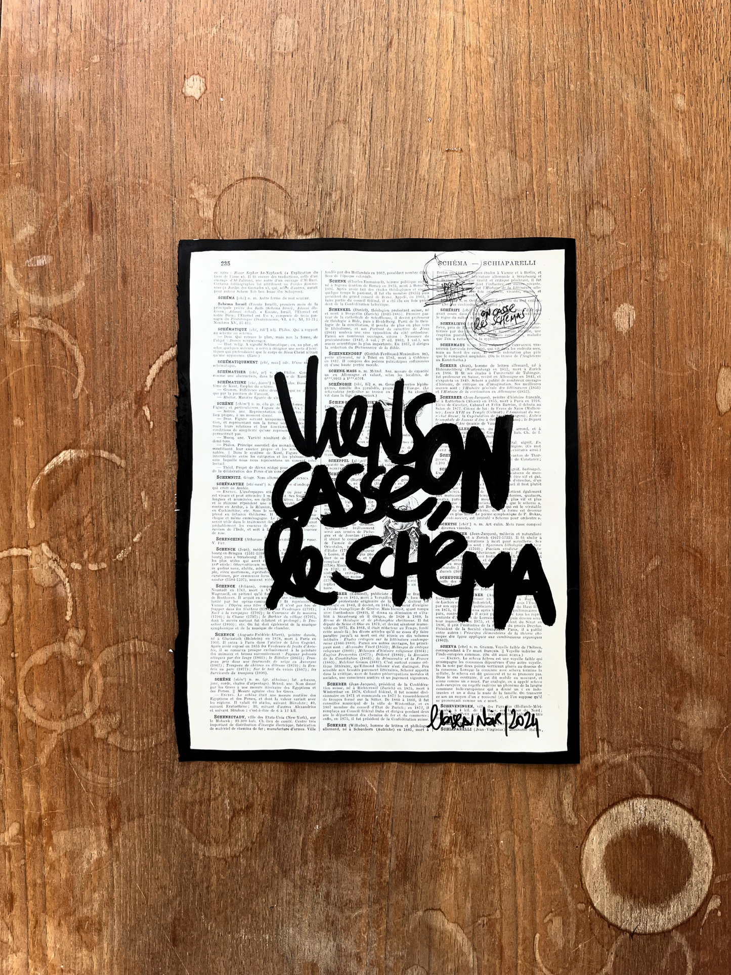 Original poster / Frame "Come on, let's break the pattern"