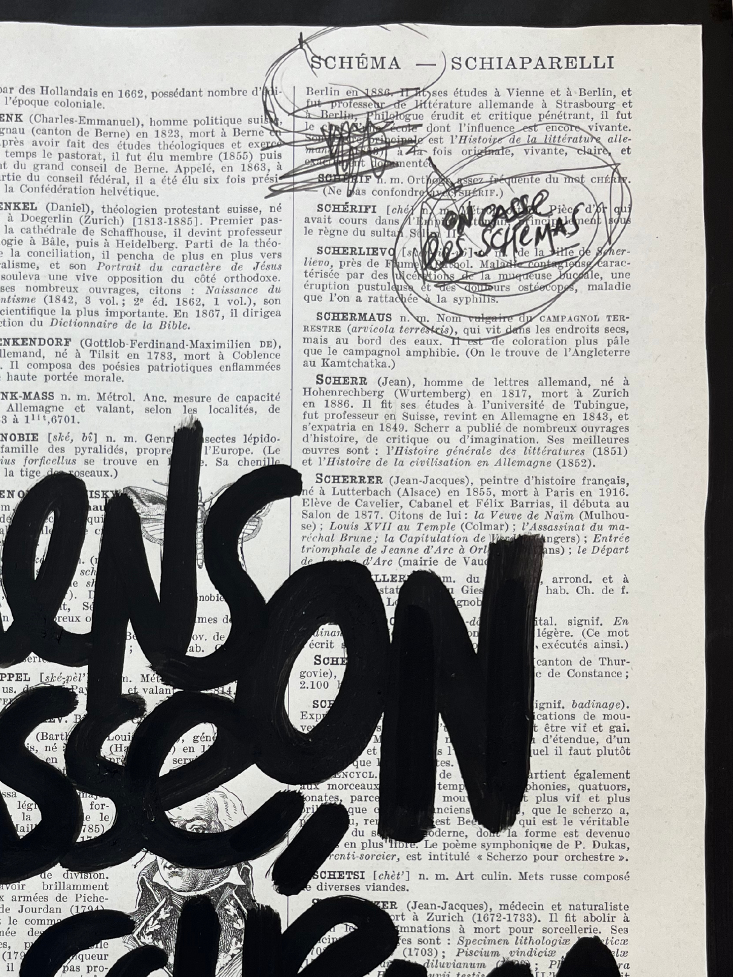 Original poster / Frame "Come on, let's break the pattern"