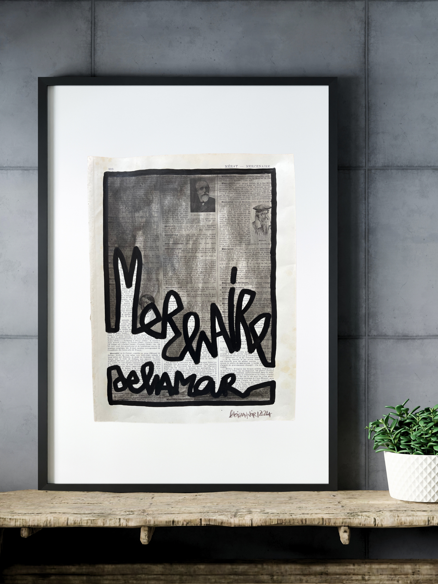 Affiche originale / Cadre "Mercenaire de l'amour"