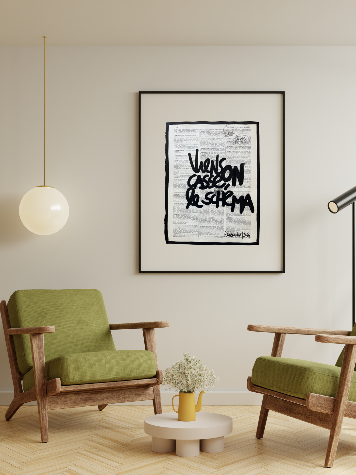 Original poster / Frame "Come on, let's break the pattern"