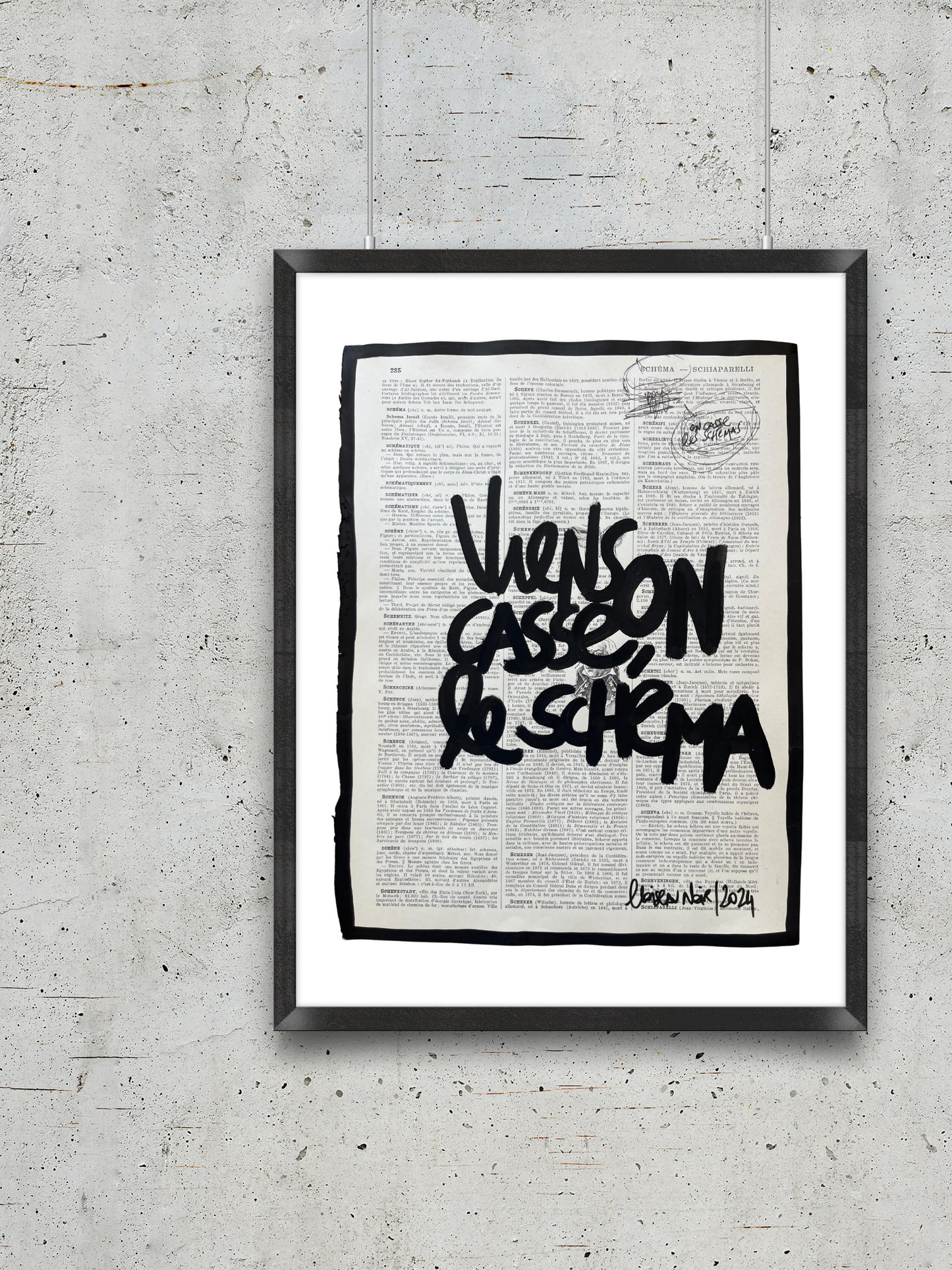 Original poster / Frame "Come on, let's break the pattern"