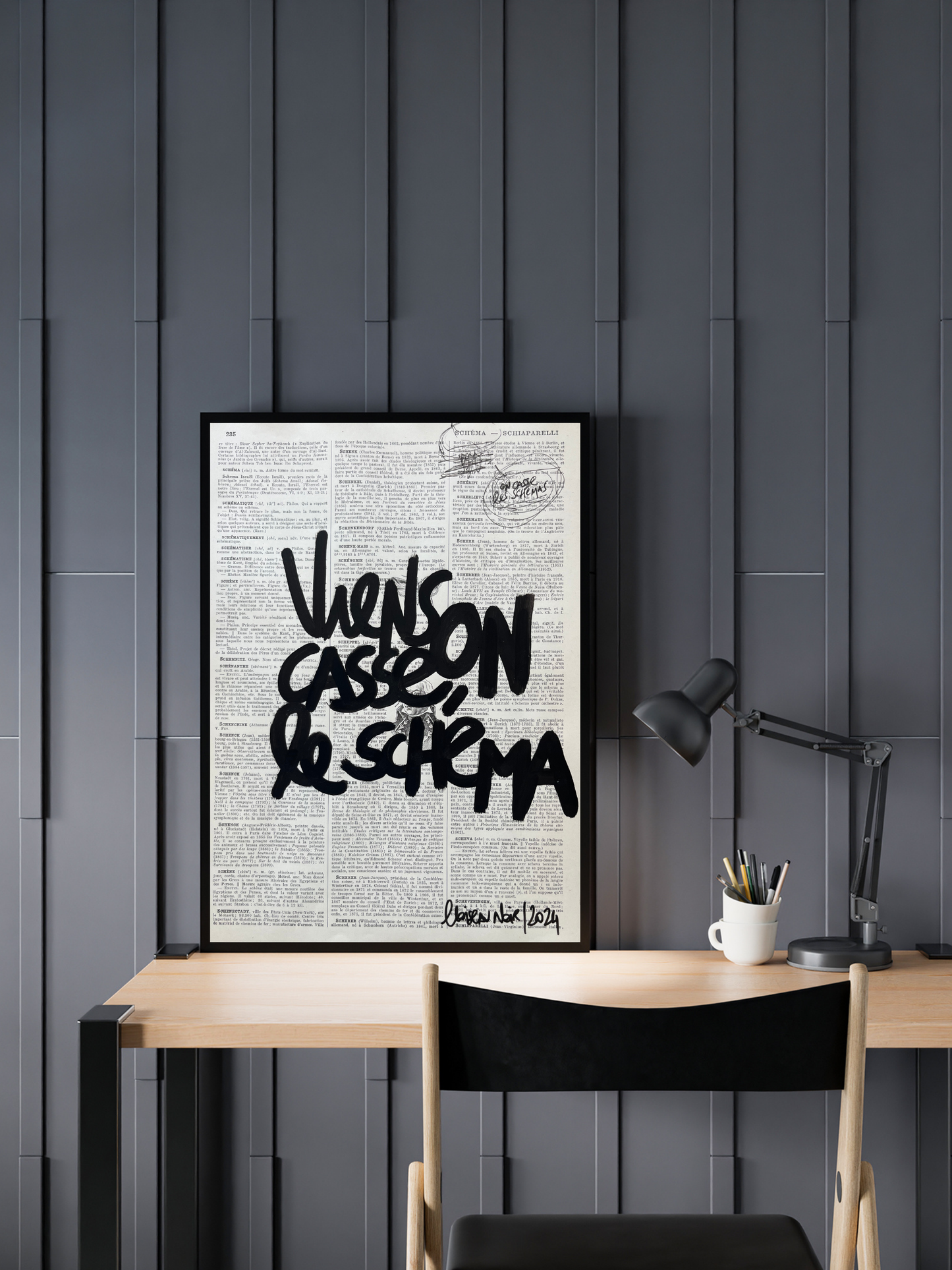 Original poster / Frame "Come on, let's break the pattern"