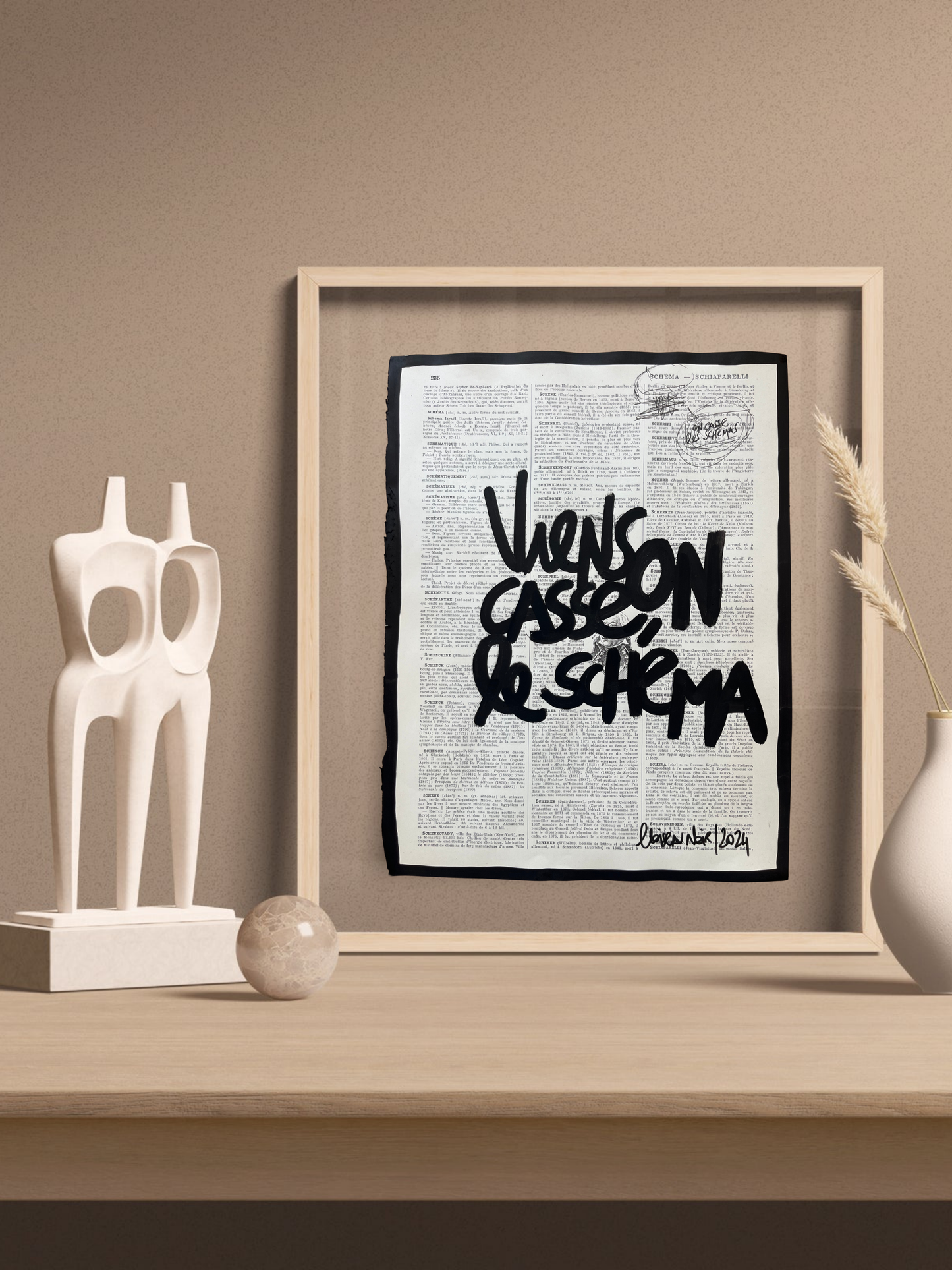 Original poster / Frame "Come on, let's break the pattern"