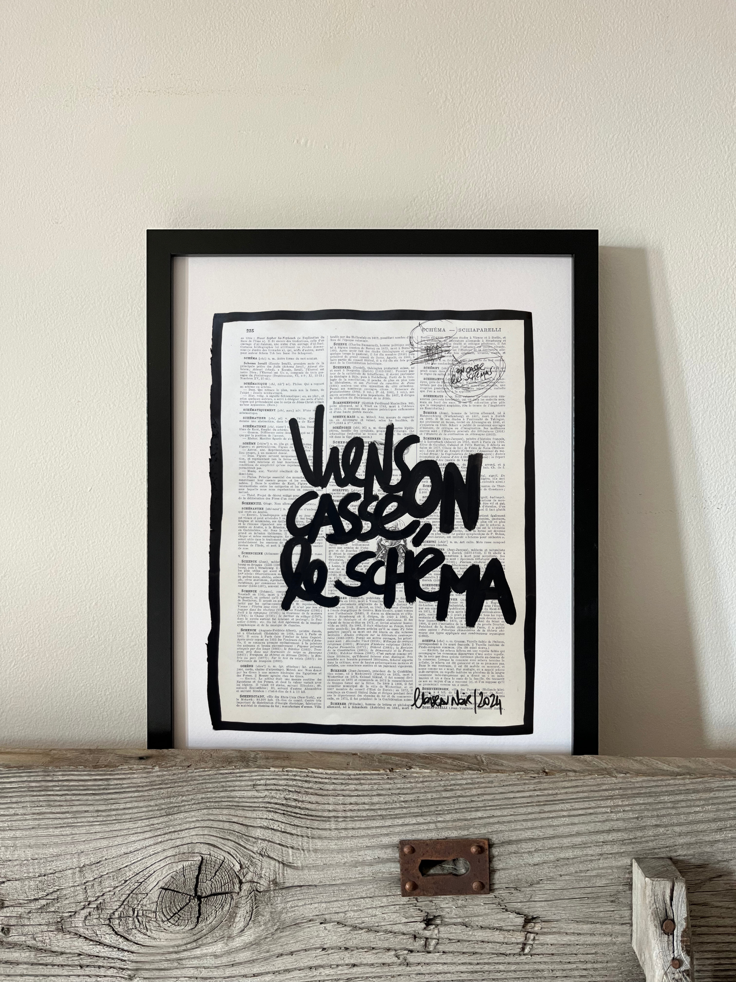 Original poster / Frame "Come on, let's break the pattern"