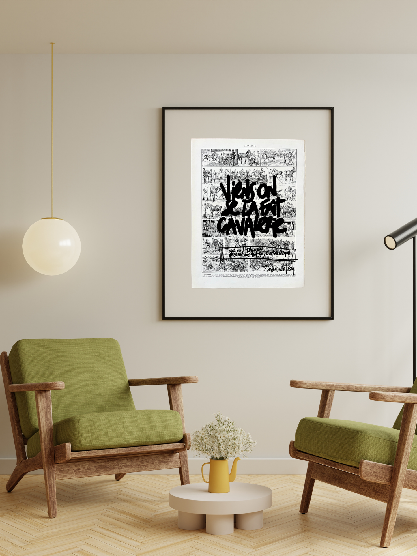 Original poster / Frame "Come on, let's do it cavalry"