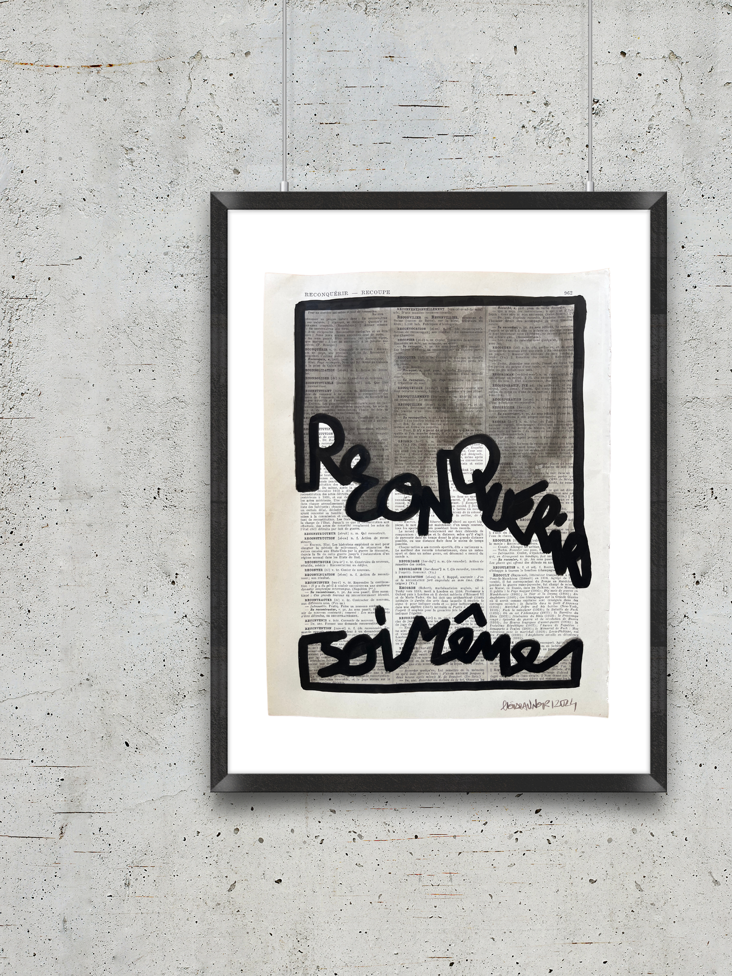 Original poster / Frame "Reclaim yourself"