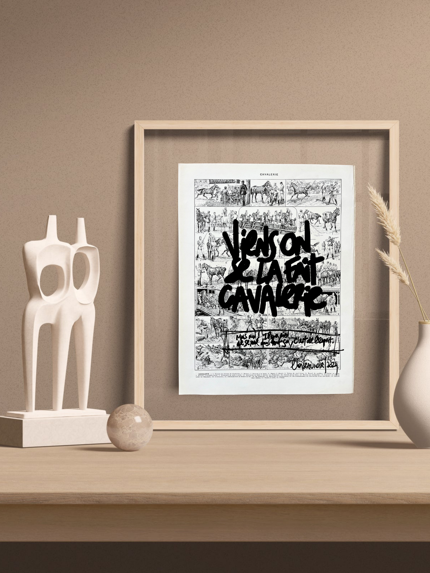Original poster / Frame "Come on, let's do it cavalry"