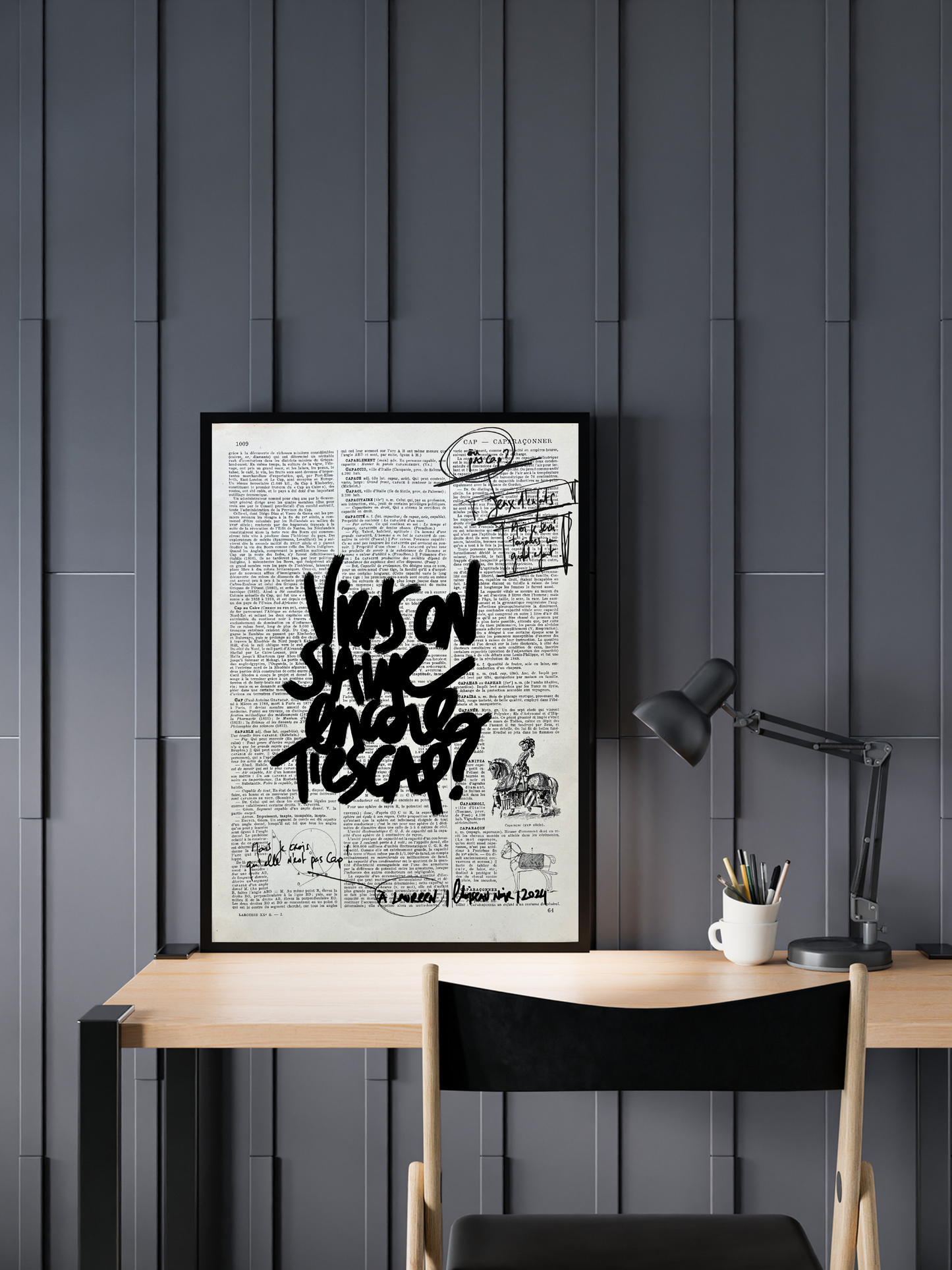Original poster / Frame "Come on, let's love each other again, are you up for it?"