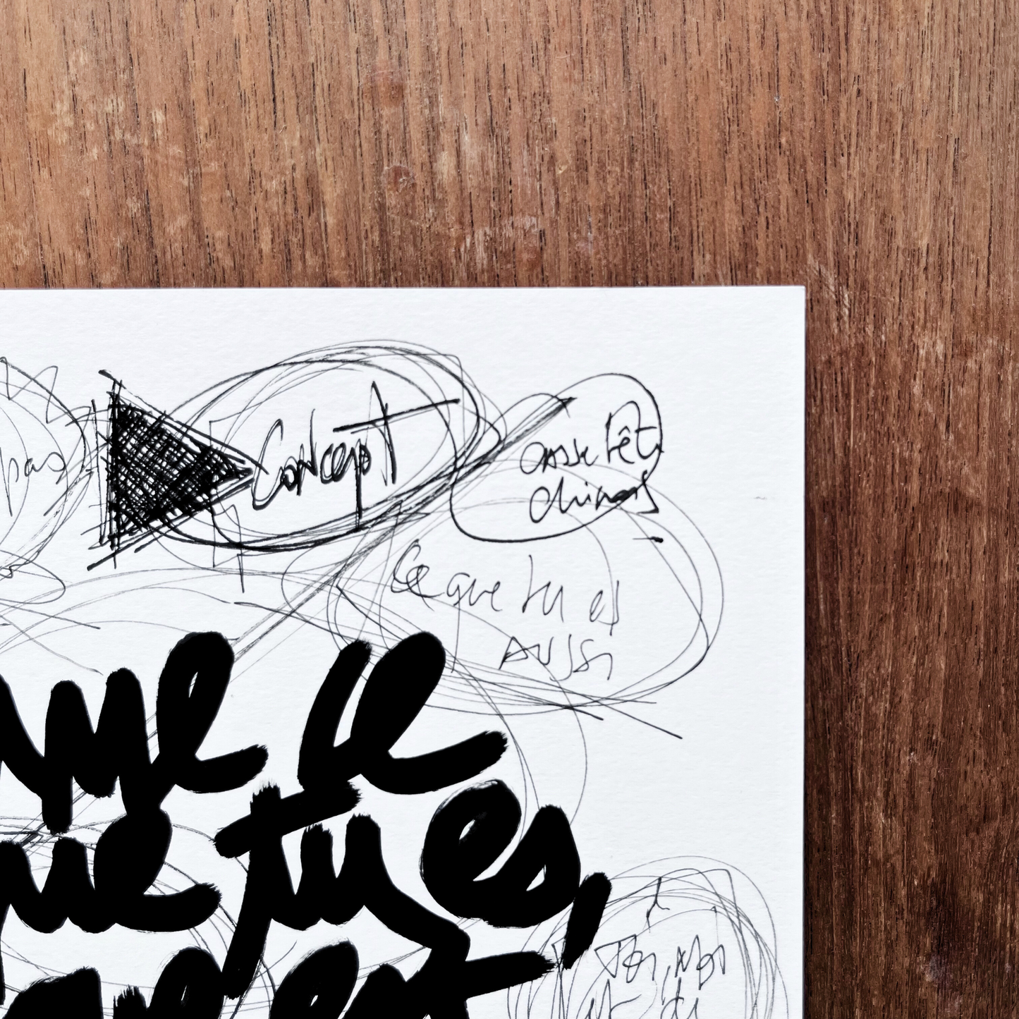 Handwritten text "Love is a question of the epidermis"