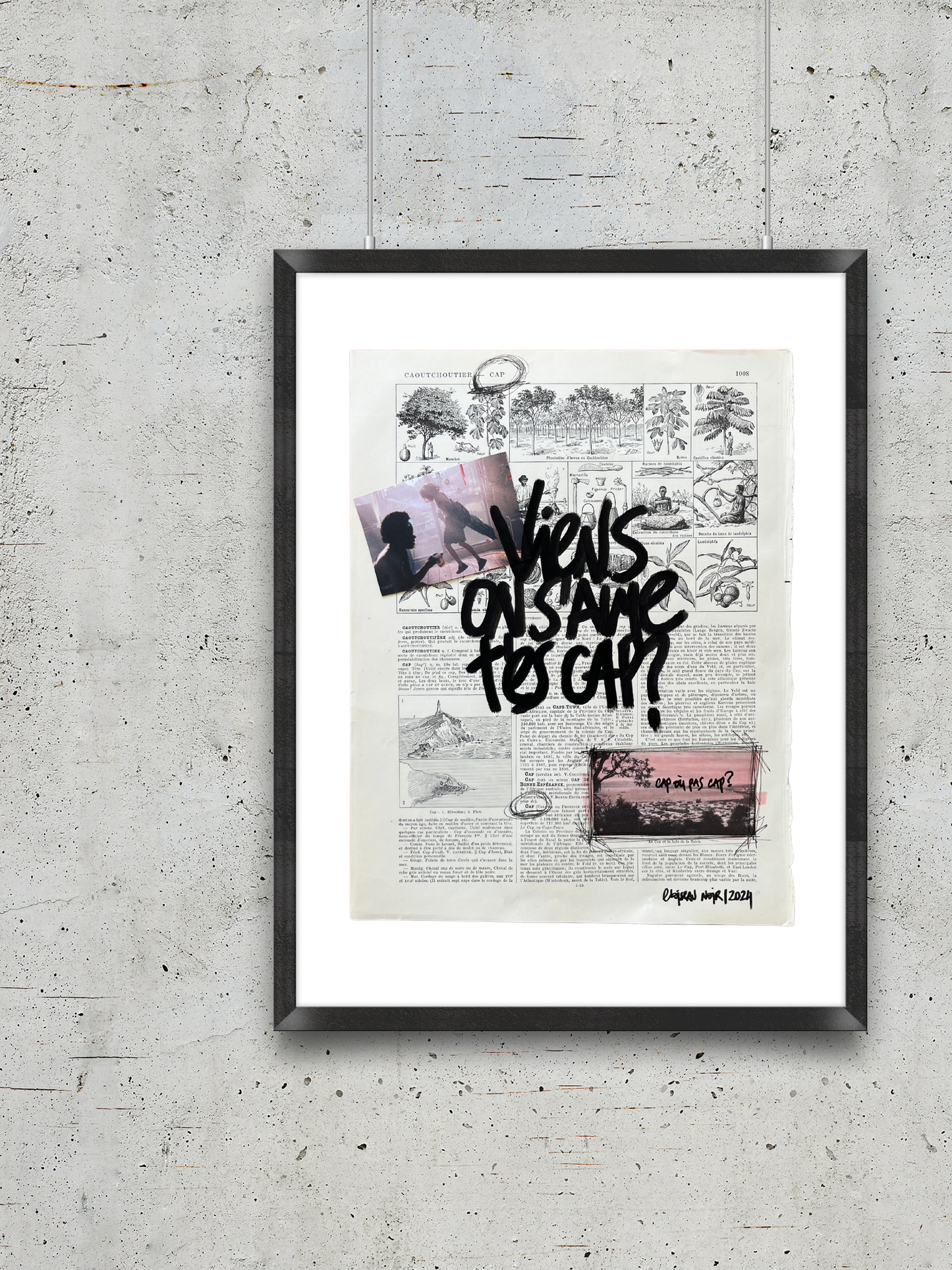 Affiche originale / Cadre "Viens on s'aime t'es cap ?"