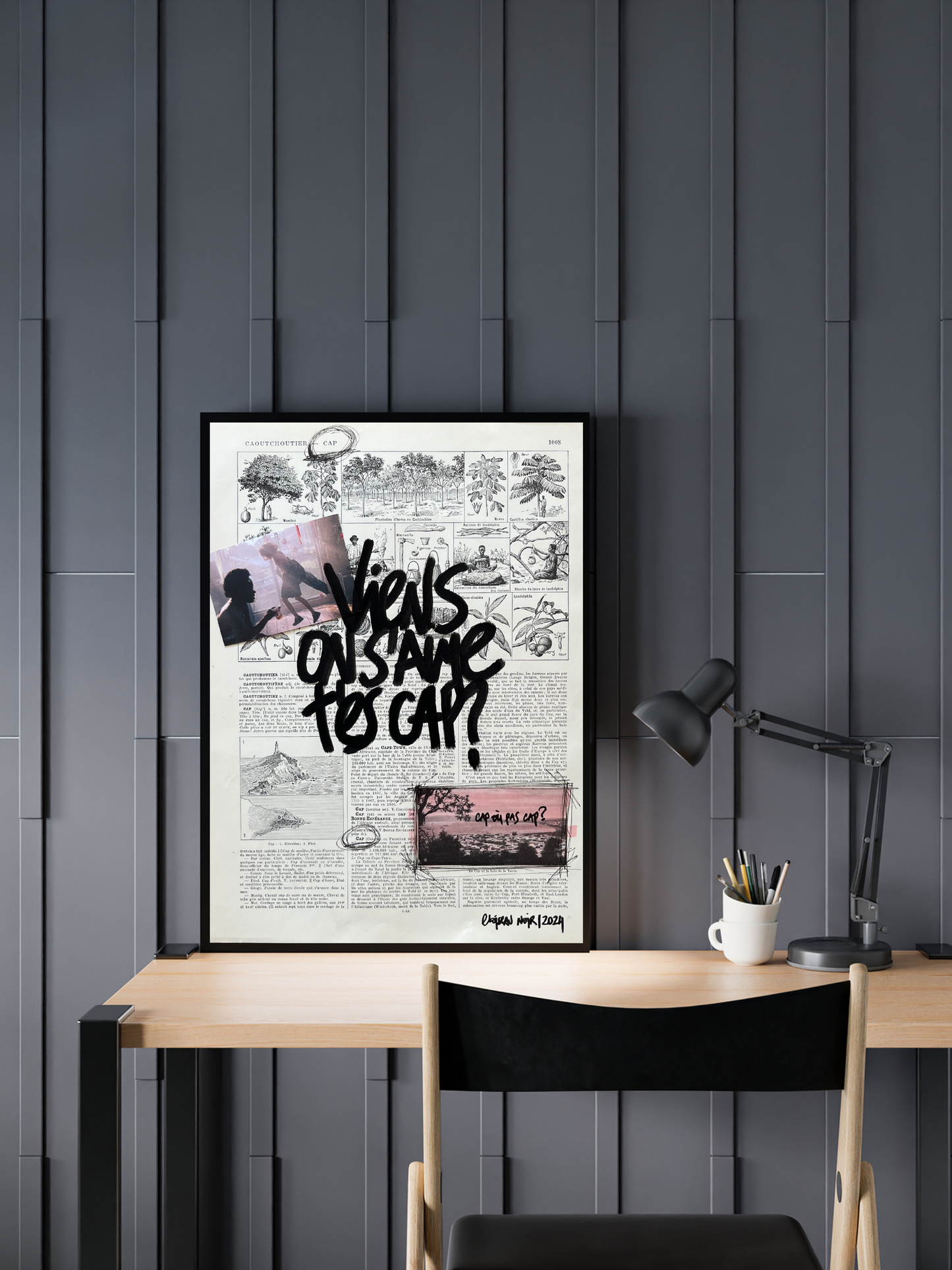 Affiche originale / Cadre "Viens on s'aime t'es cap ?"
