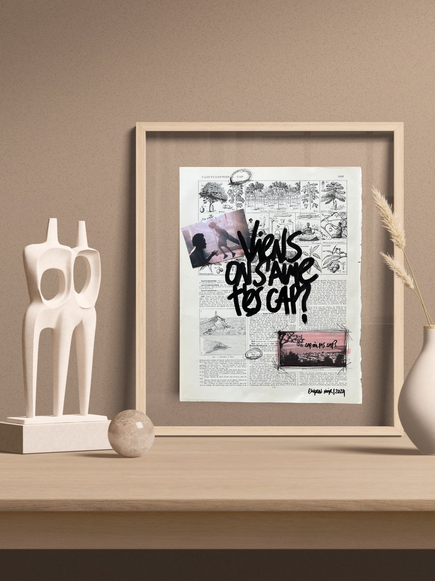 Affiche originale / Cadre "Viens on s'aime t'es cap ?"