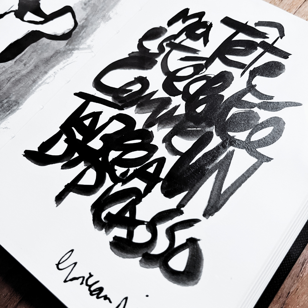 Carnet d'écriture et de croquis personnalisé avec textes originaux de l'artiste