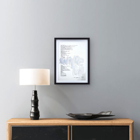 Affiche reproduction "Enivre-toi" rehaussée 100 exemplaires numérotés et signés 30x42