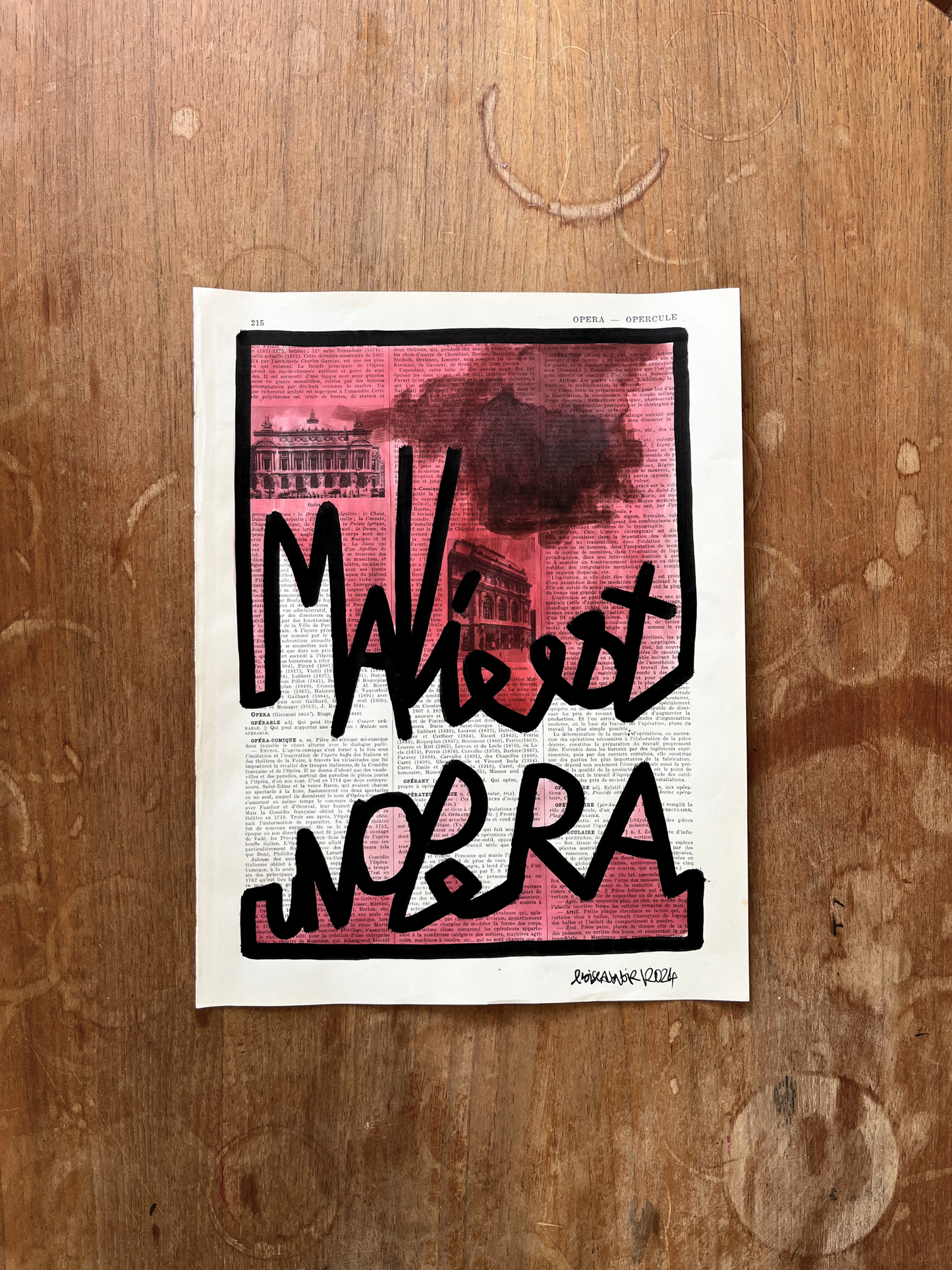 Original Poster / Frame "My Life is an Opera"
