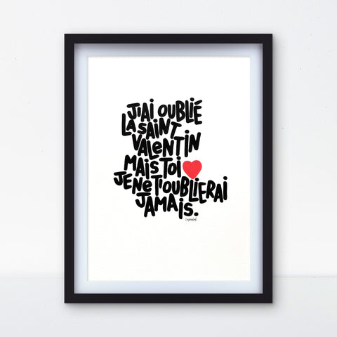 J'ai oublié I Œuvre originale encadrée de L’oiseau noir 30x42