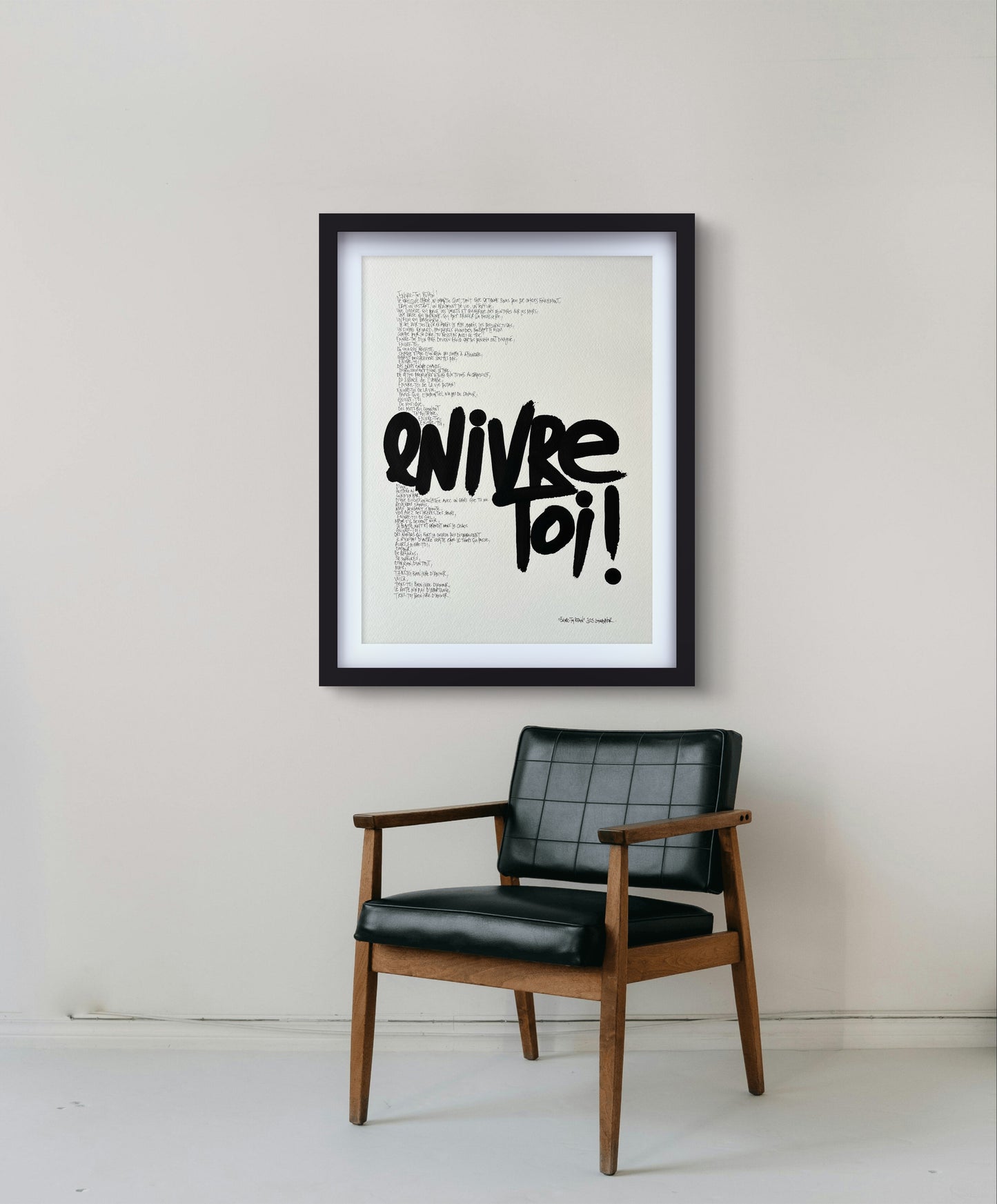 Affiche reproduction "Enivre-toi" 100 exemplaires numérotés et signés