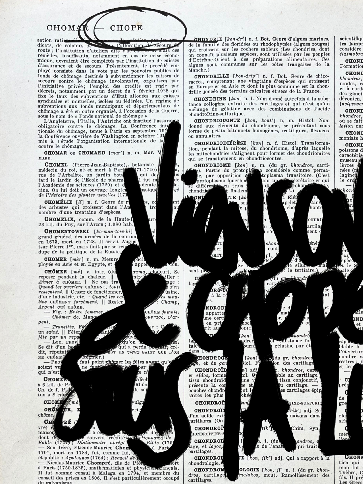 Affiche originale / Cadre "Viens on se chope sous la lune"