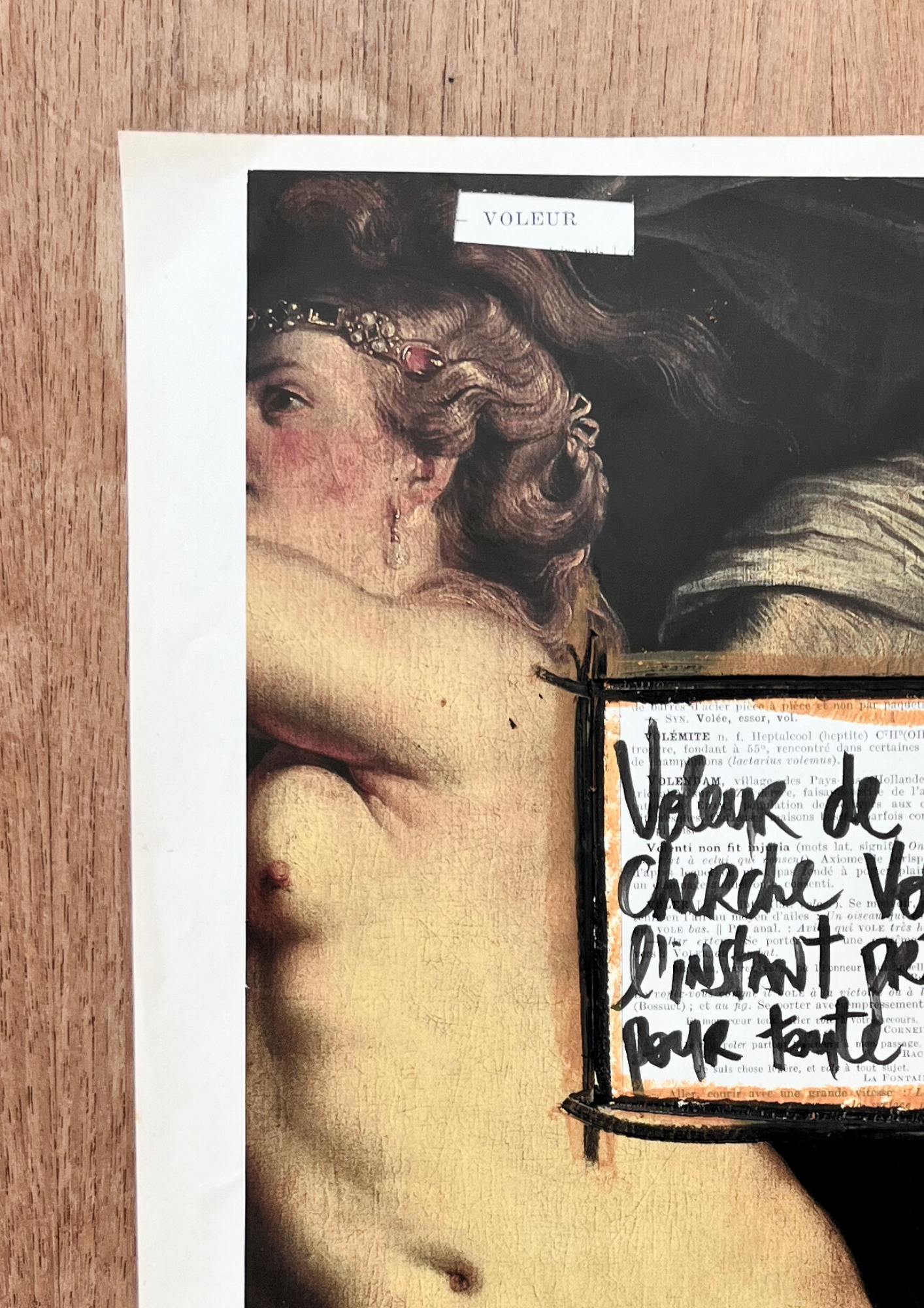 Affiche originale / Cadre "Voleur de l'éphémère cherche voleuse de l'instant présent"