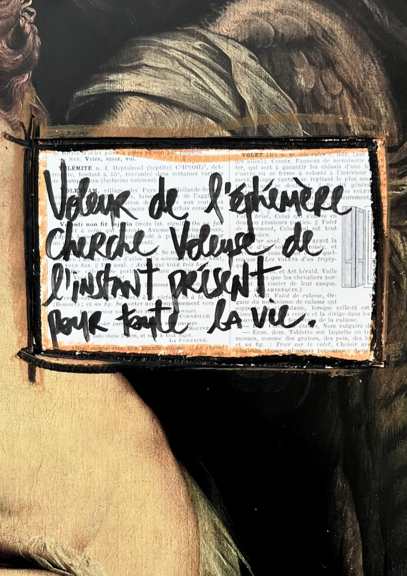 Affiche originale / Cadre "Voleur de l'éphémère cherche voleuse de l'instant présent"