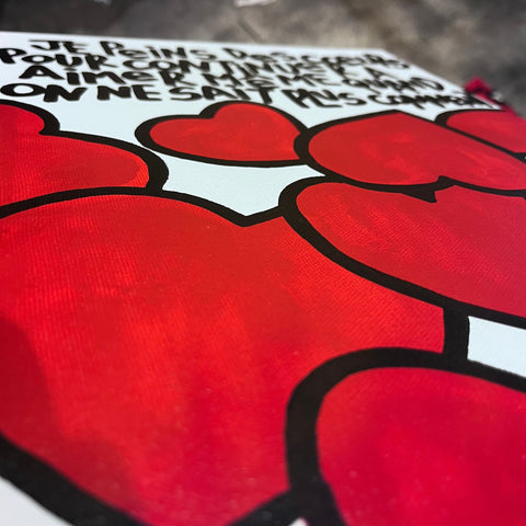 Aimer encore I Œuvre originale sur toile de L’oiseau noir 35x27