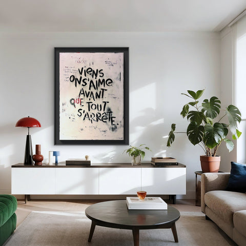 AVANT QUE TOUT S'ARRÊTE I Œuvre originale sur toile de L’oiseau noir 100x70