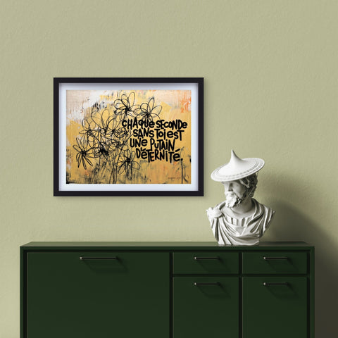 Affiche reproduction "Eternité" 100 exemplaires numérotés et signés 30x40