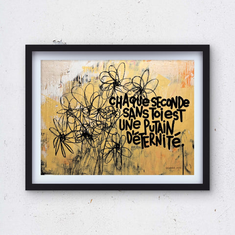 Affiche reproduction "Eternité" 100 exemplaires numérotés et signés 30x40