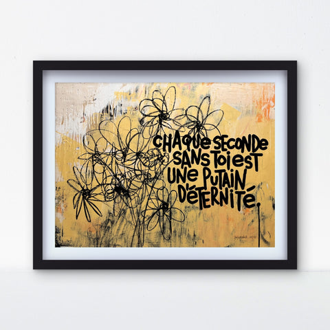 Affiche reproduction "Eternité" 100 exemplaires numérotés et signés 30x40