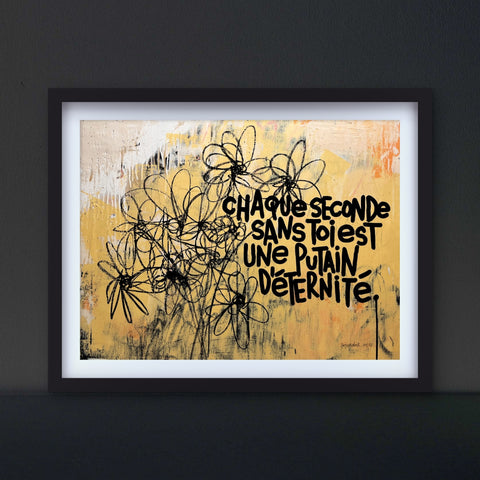 Affiche reproduction "Eternité" 100 exemplaires numérotés et signés 30x40