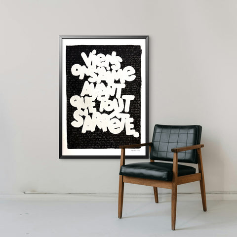 Affiche Sérigraphie "Avant que tout s'arrête" 150 exemplaires numérotées et signées 50x70