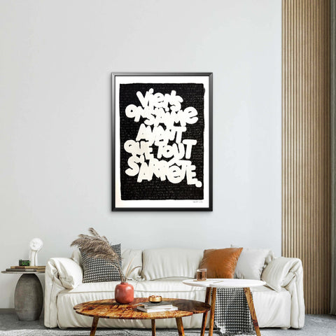 Affiche Sérigraphie "Avant que tout s'arrête" 150 exemplaires numérotées et signées 50x70